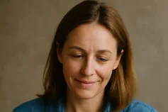 jobseeker updating their resume on a laptop with a notebook beside them