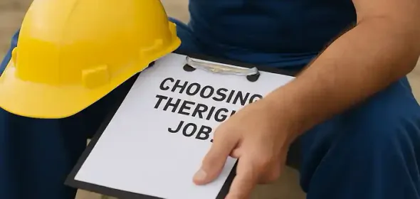 jobseeker comparing listings and reflecting on values and skills