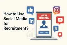 HR manager planning a social media recruitment campaign