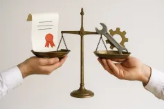 jobseeker without a diploma filling out an application form