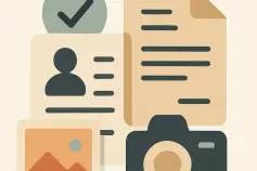 Candidate weighing a cover letter versus a CV at a desk