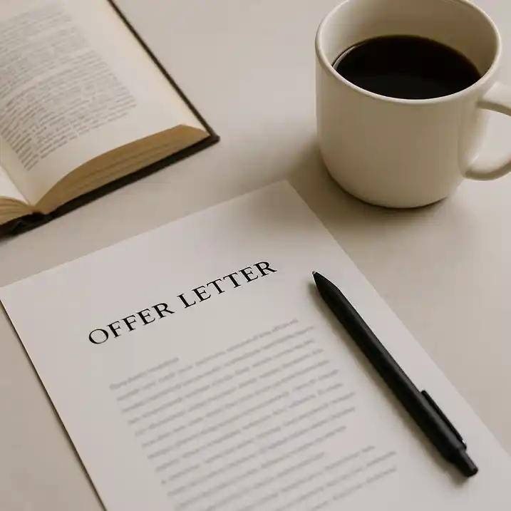Recruiter crafting a clear and compelling job offer